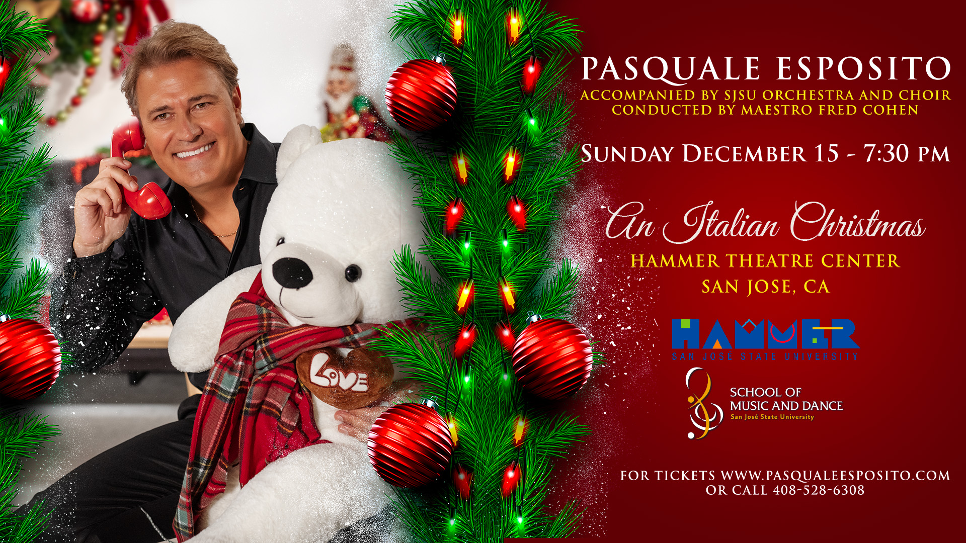 S J S U Music presents An Italian Christmas featuring Pasquale Esposito and the S J S U orchestra