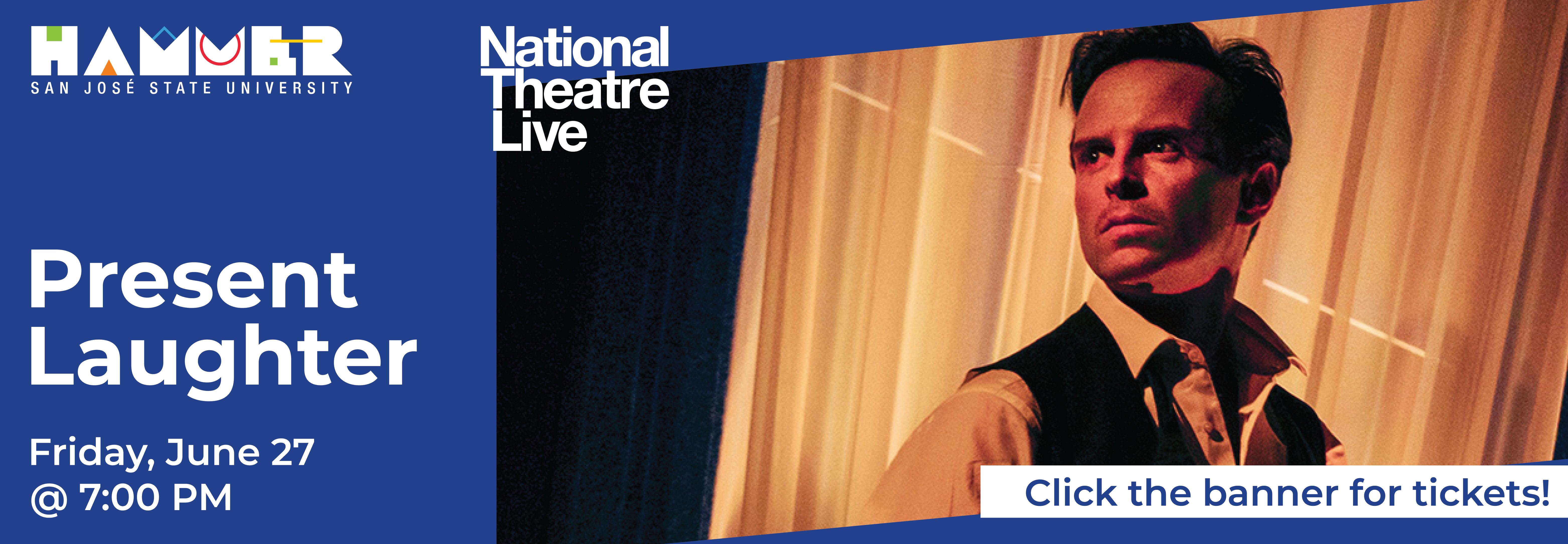 National Theatre Live Present Laughter; image of Andrew Scott