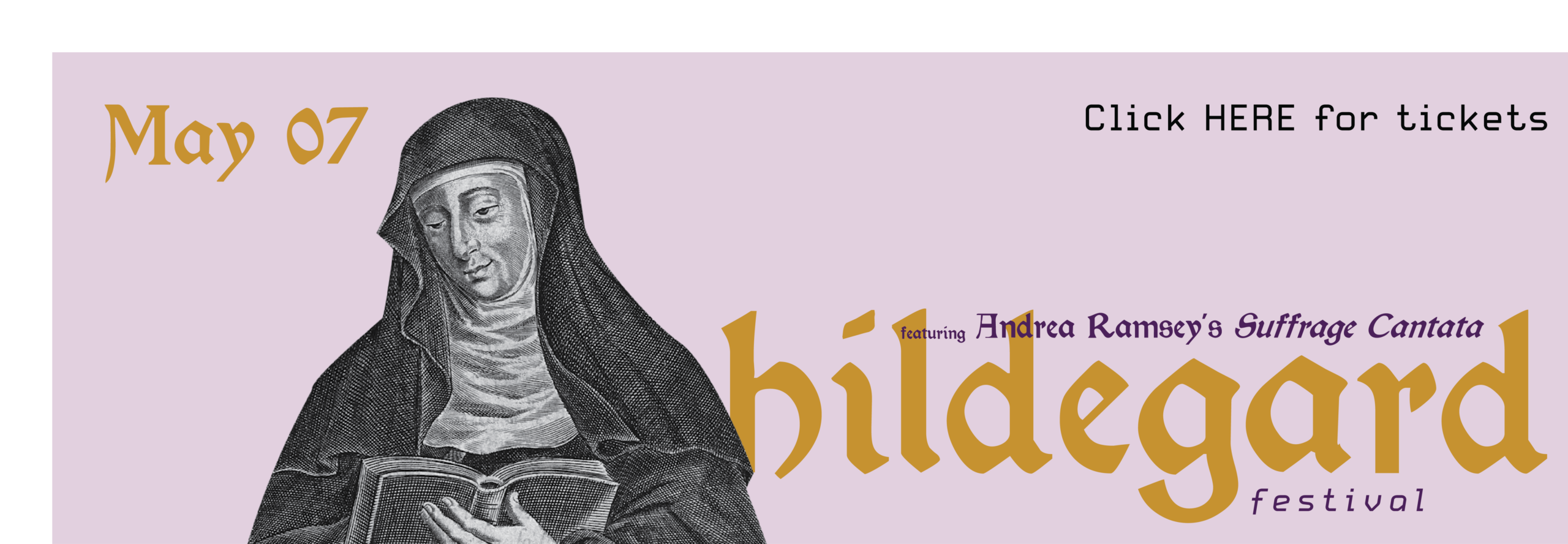 light pink background with images of notable historical women